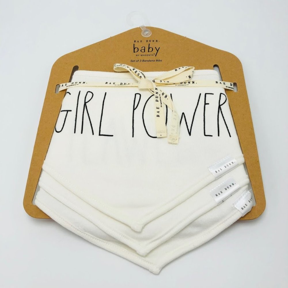 Rae Dunn Baby Set 3 Bandana Bibs Cotton #117